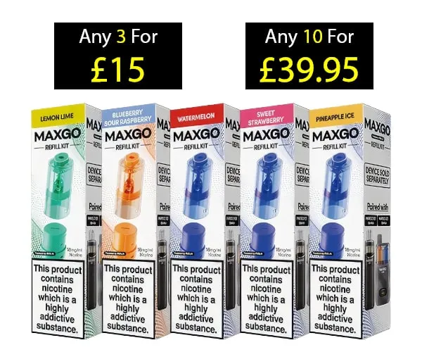 Relx Maxgo Refill Pods | Only £5.99 | Any 3 for £15