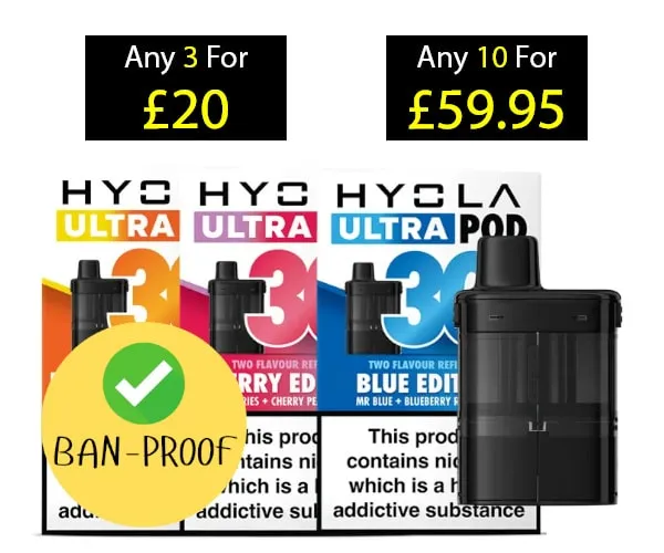 Hyola Ultra 30K Prefilled PODS | From £5.99