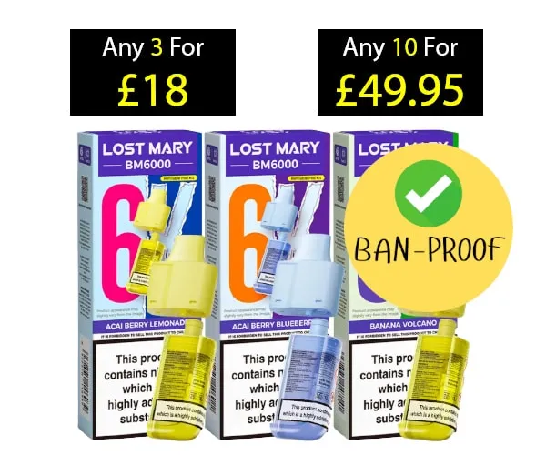 Lost Mary BM6000 Prefilled Pods Refill 20mg