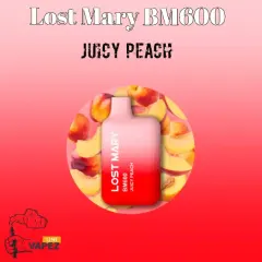 Juicy Peach Lost Mary BM600 Disposable Vape 2% Nicotine – view 1 of 1