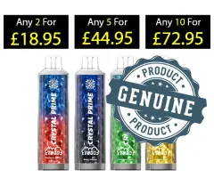 Crystal Prime 7000 2% Rechargeable Vape 20mg